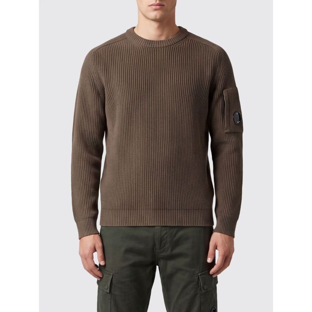 C.P. Company Men Crewneck Jumper C.P. Company In Cotton With Contrasting Logo